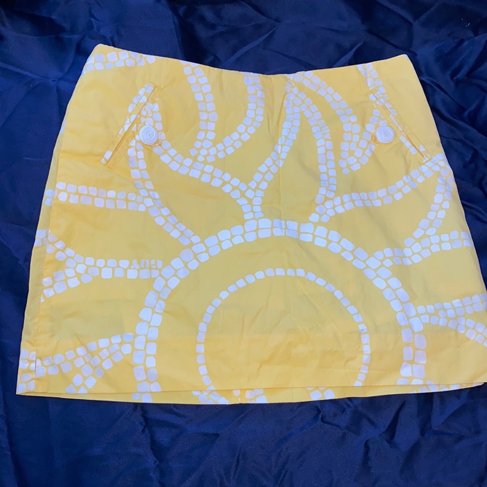 Lily Pulitzer sunburst lemon 🍋 yellow skort small